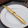 TAFAAL Stainless Steel Steak Knives, Corrosion Resistant, Serrated Sharp Blade,