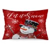 Easternproject Let it Snow Snowman Christmas Large Pillowcases 20x40 Inch