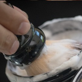 Shaving Brush,Resin Handle Shaving Brush for Men,Shave Brush for Wet Shave Using Shaving Cream & Soap,Shave Accessory for Safety Razor, Double Edge Razor, Straight Razor or Shaving Razor (nylon)