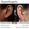 Gokeey Tragus Earrings for Women, Hypoallergenic S925 Sterling Silver Hoop