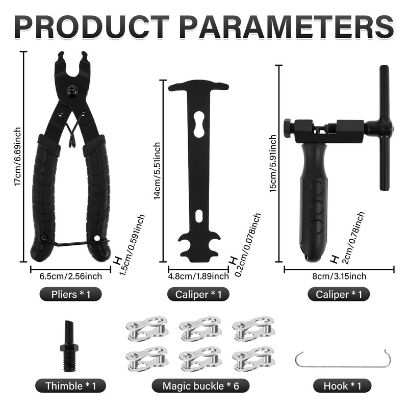 Bike Link Plier High Carbon Steel Electroplated Heat Treatment Bicycle