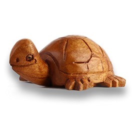 ART-CRAFT Turtle Miniature Carving Suar Wood 3 cm