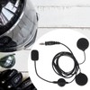 Motorbike Full Face Helmet Earpiece Mic 7.1mm Plug Two Way