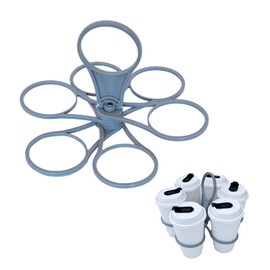 THXFUNAREA 1 x Drink Carrier with Handle, Foldable Drink Holder, Cup Holder, Coffee Carrier, Foldable Drink Holder, Drink Holder with Handle