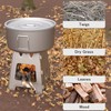 Titanium Wood Burning Stove, Open Fire Stove Ultra Lightweight Portable