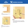 Homotek 2 Pack Privacy Pocket Door Pull - Replace Old