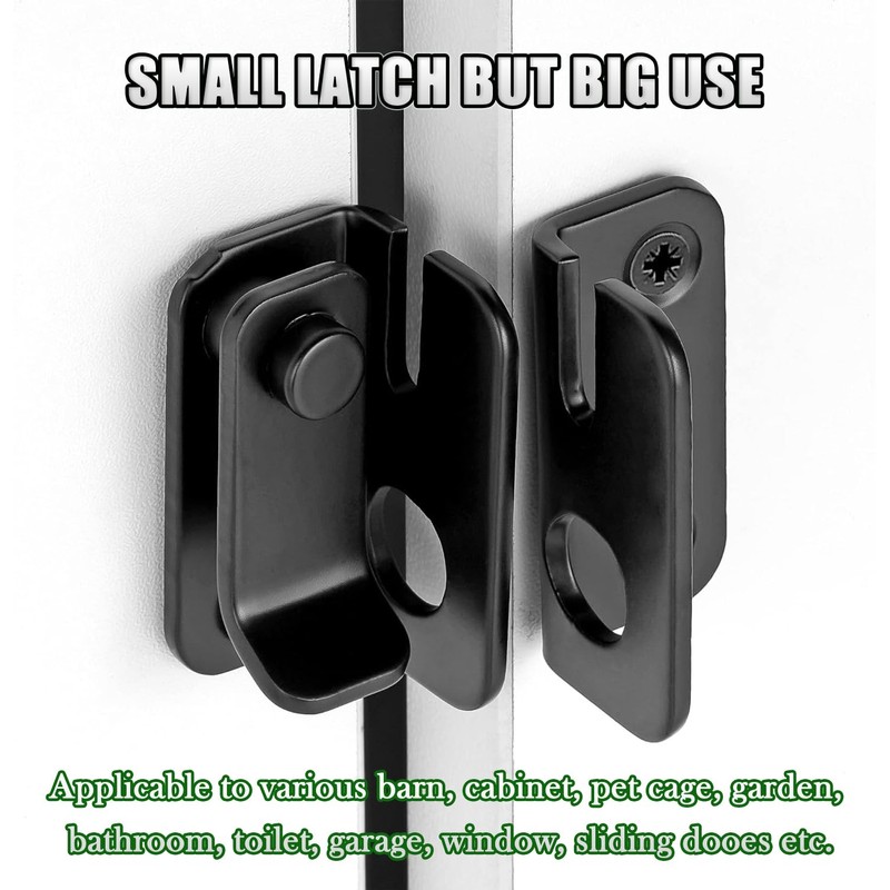ZiYuya Folding Latch Gate Latch Security Latch Latch for Barn