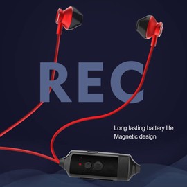 Bluetooth Call Recorder Earphone, USB Cellphone Call Recorder Headset Magnetic Adsorption Voice Recorder Function Earphone for OS X for Android