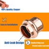 WHK 12 Pack 1/2 Inch Press Propress Copper End Cap