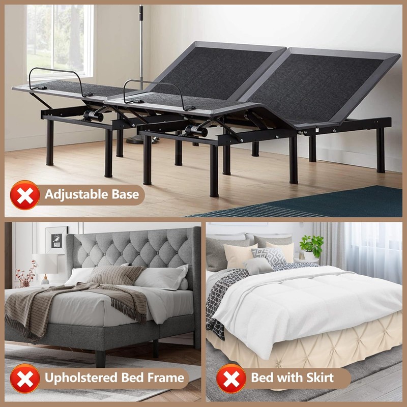 DELLAN Mattress Slide Stopper, Non-Slip Gripper Retainer Bar, Mattress Holder