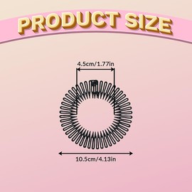 Tabanzhe Full Circular Stretch Comb Headband-3PCS Flexible Zig Zag Headband Plastic Circle Comb Hair Bands for Woman Girls