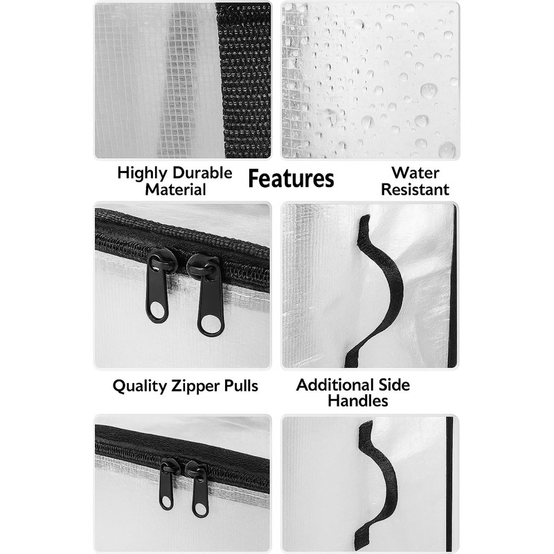 Veradome Heavy Duty Clear Tote Bag for Storage & Organization