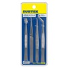 Surtek 115200 Juego de pinzas de presición tipo tweezer, 4