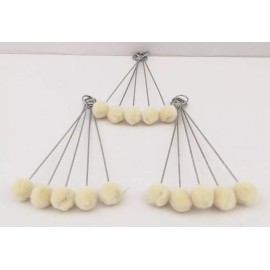 NAGT 15 X Wool Daubers Leathercraft Applicator Paint Dye Dyeing Sealers Glue Daubers