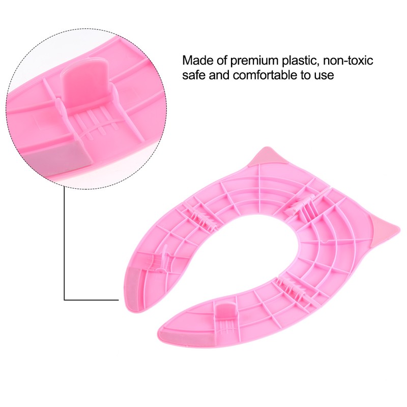Kids Folding Potty Seat Pad Portable Travel Baby Toddler Toilet