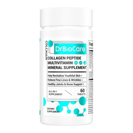 DrBioCare Collagen, Vitamin & Mineral, Contains Vitamin d3, Vitamin C, Probiotics,Vitamin E, Vitamin b & Multivitamin Healthcare Supplement Edible Fitness - Specification: 1 bottle