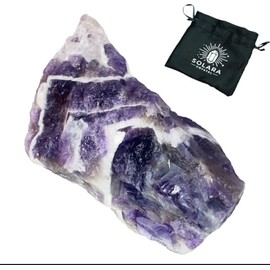 Solara Crystal Solara Crystal | Raw Healing Crystals C Natural Amethyst, Quartz, Citrine & More | Chakra Balancing, Meditation, Energy Cleansing, Spiritual Decor, Gift Bag Included (Dream Amethyst)