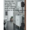 JU+ 90 Degree Glass Door Wall Hinges Shower Room Accessories