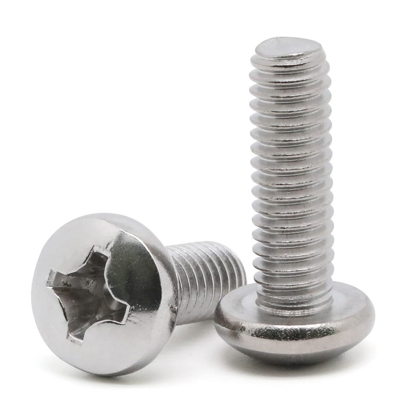 MewuDecor #4-40 x 3/8" Pan Head Machine Screws, Fully Threaded,
