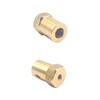 Pack of 10 6 mm Brass Hexagonal Shaft Coupling Motor