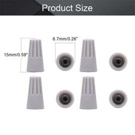 Fielect 100Pcs Electrical Wire Connectors Nut Screw Terminals Wire Nuts Connectors Wire Caps Spring Insert Twist Nuts Caps Connection Assortment SP1 Type for 1.25-3mm² Wire