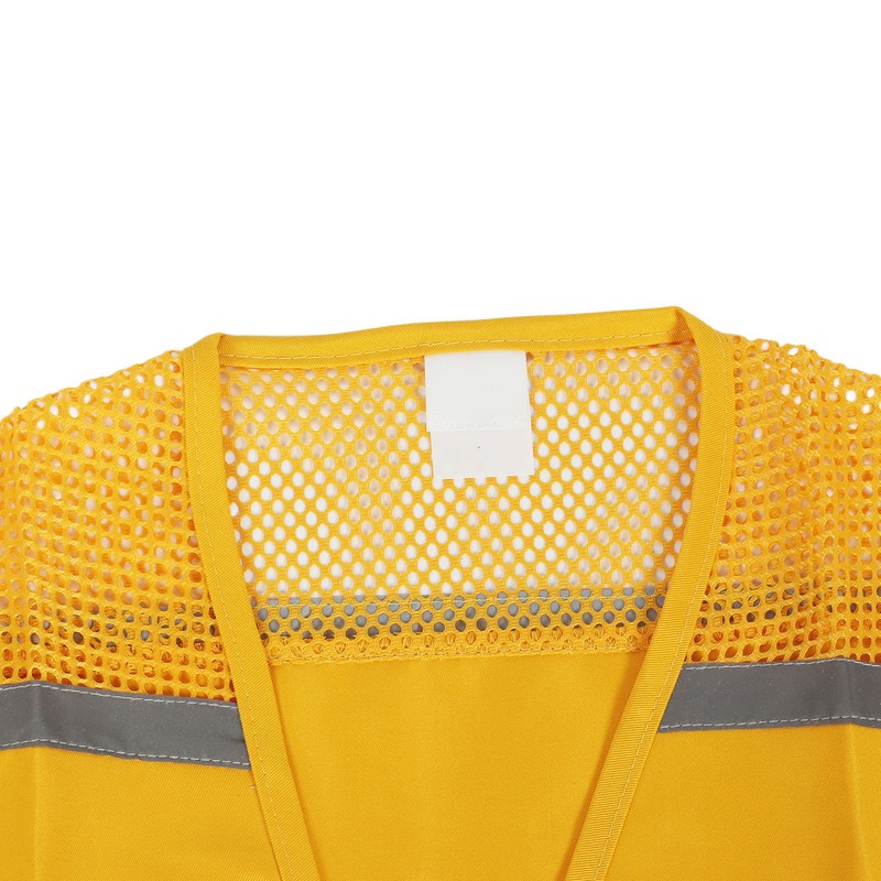 Volunteer Vest for Event Work Clothes with Multi Pockets Yellow