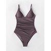 CUPSHE Women's One Piece Swimsuit Tummy Control V Neck Two