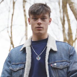 Eusense cremation jewelry for human ashes of loved one memorial urn necklace for women keepsake heart Cardinal pandant red bird locket holder