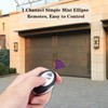 315MHz Purple Learn Button Garage Door Remote Control Keychain Compatible