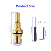 Brass 1-002 Ceramic Valve Cartridge, Compatible With Brass 1001 Ceramic