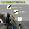 2Pcs RGB LED Whip Light Spring Base Protective Mounting Mount