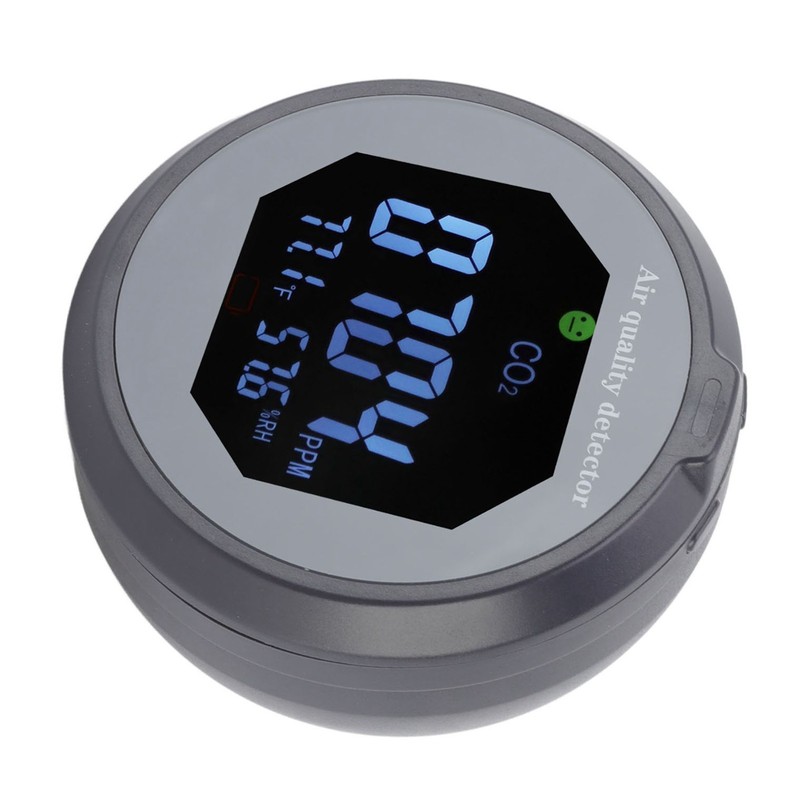 Air Quality Monitor Meter CO2 Temperature Humidity Detector Sound Light