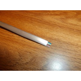 Generic 8 Conductor Modular Flat Telephone Wire 10' Length,NOS