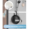 Emlaoe White Shower Curtain Rod 34-96 Inches(2.8-8ft) Adjustable Shower Rod