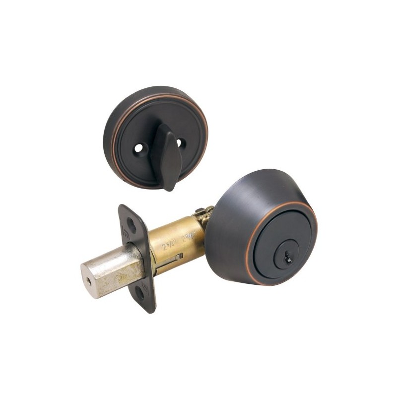 Hardware House 424630 Deadbolt Single CylinderBronze