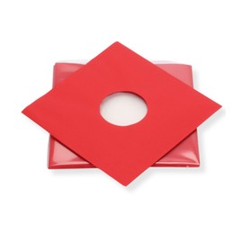 Pack of 25 Pack Anti-Static Record LP Red Lined 80 g