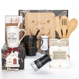 Jmugmt House Warming Gifts, New Home Gift Basket, Closing Gifts for Home Buyers, House Warming Gift for Women Men Couples Newlywed Friends, 12 Pcs