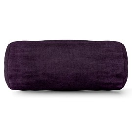 Majestic Home Goods Villa Round Bolster, Aubergine