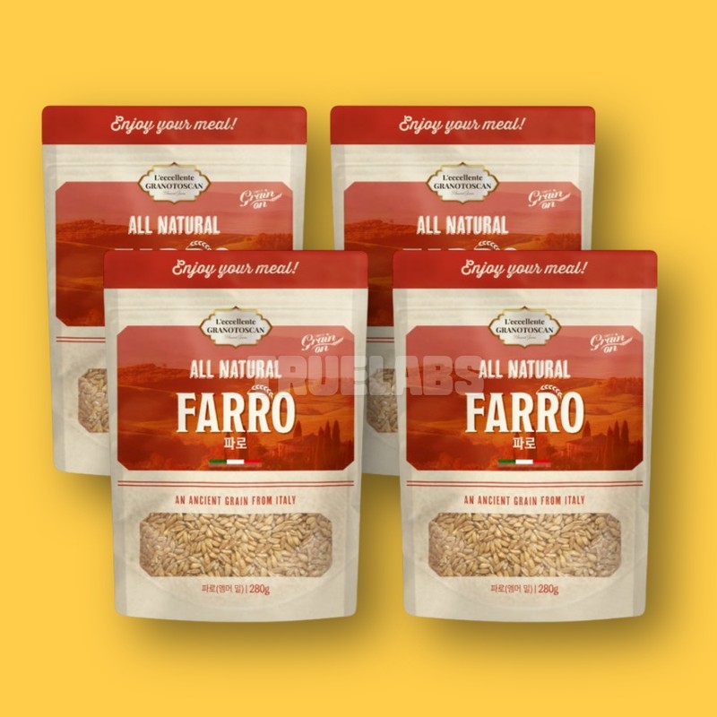 Grain On Farro Grain Farro Rice Emmer Mill 280g 4pcs