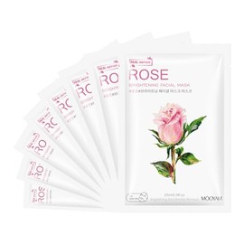GUOYAOLIFU 8PCS Rose Essence Skincare Facial Face Mask Hydrating & Soothing Facial Mask Spa Treatment Mask for All Skin Types Natural Care Sheet Mask for Women Girl