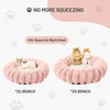 BUMUBI Soft Donut Cat Bed Cushion Round Washable Dog Bed
