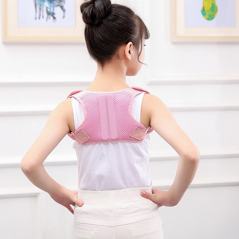 Kid Back Shoulder Lumbar Waist Supporting Concealed Posture Corrector Prevent