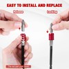 Drill Bit Extension 2/4/6/12’’, Magnetic Bit Holder 4 Pcs, Drill
