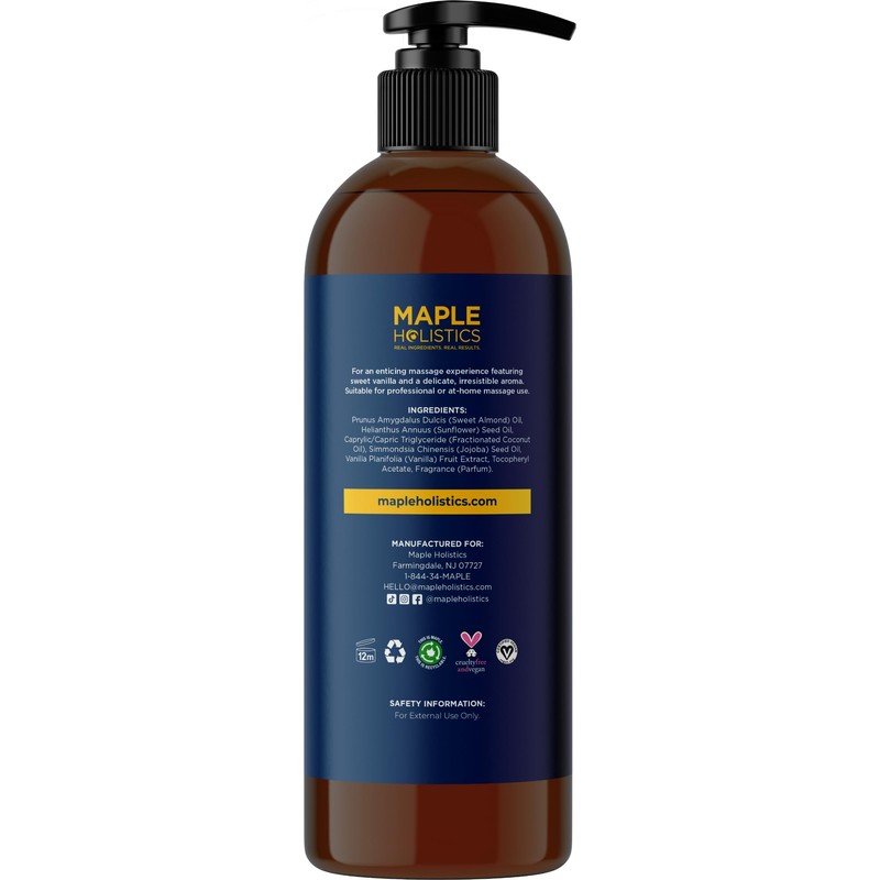 Maple Holistics Luxurious Vanilla & Flirty Berry Massage Oil Set