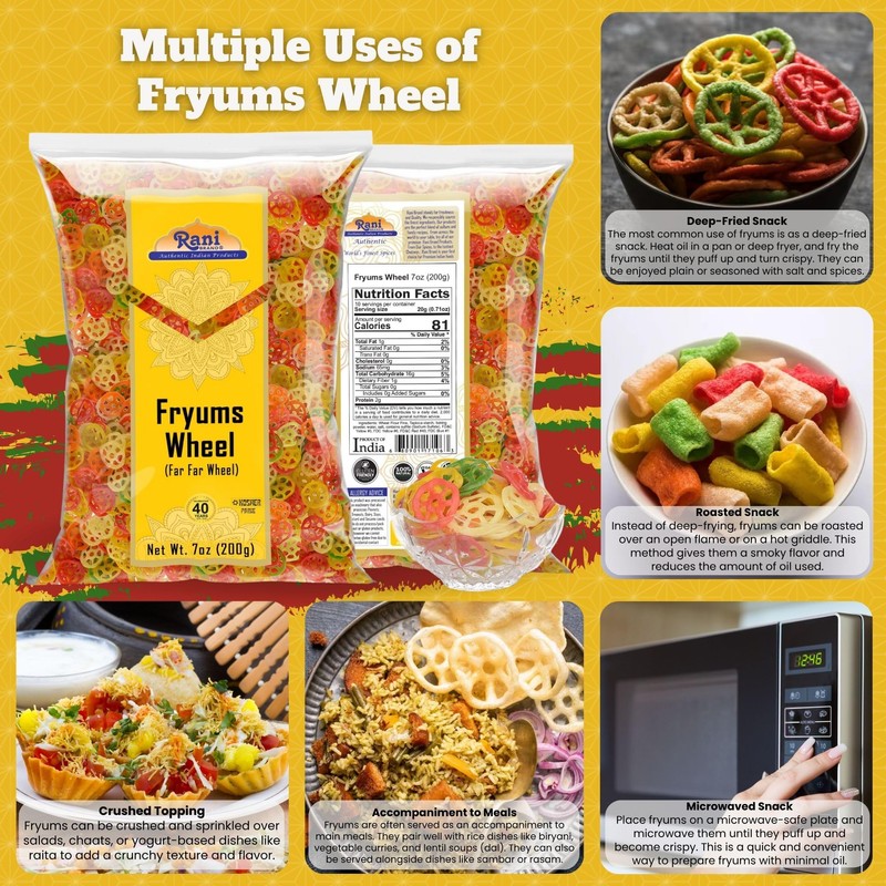 Rani Far Far / Fryums (Wheat & Tapioca Pellet) Wheel