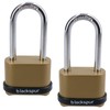 4 Digit Long Hardened Shackle Combination Padlock Security Lock Secure
