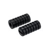 Rubber Cross-ribbed Kickstarter and Foot Gear Lever Black - for