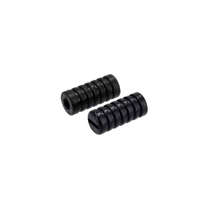 Rubber Cross-ribbed Kickstarter and Foot Gear Lever Black - for