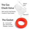 LitKiwi 5PCS Beer Keg Coupler Check Valve & 5PCS Beer