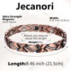 Jecanori Magnetic Copper Bracelets for Women,Copper Magnetic Ring for Women,Crystal